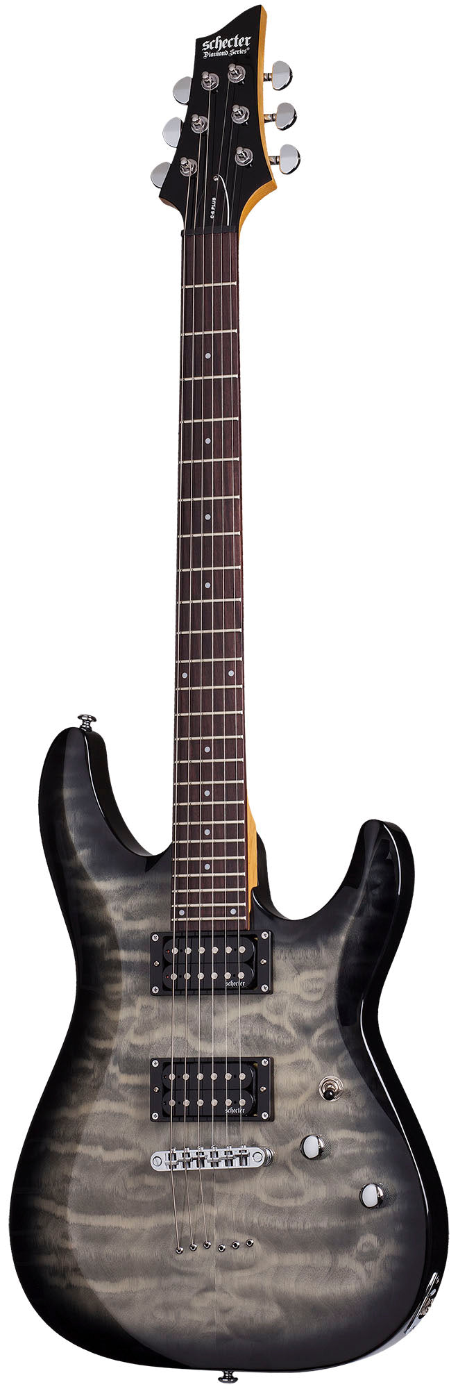 Schecter C-6 Plus CB Guitarra Eléctrica Charcoal Burst 1