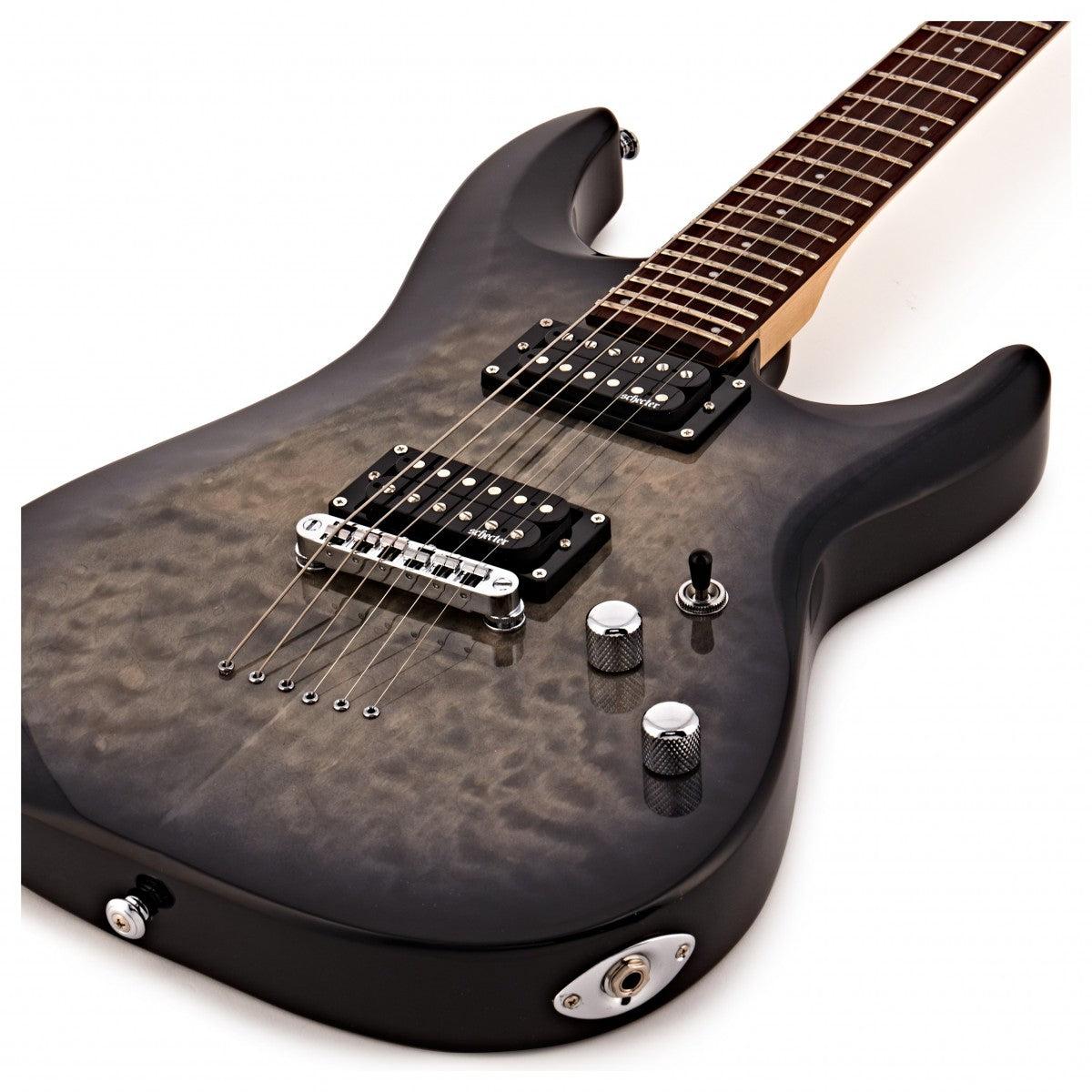 Schecter C-6 Plus CB Guitarra Eléctrica Charcoal Burst 10