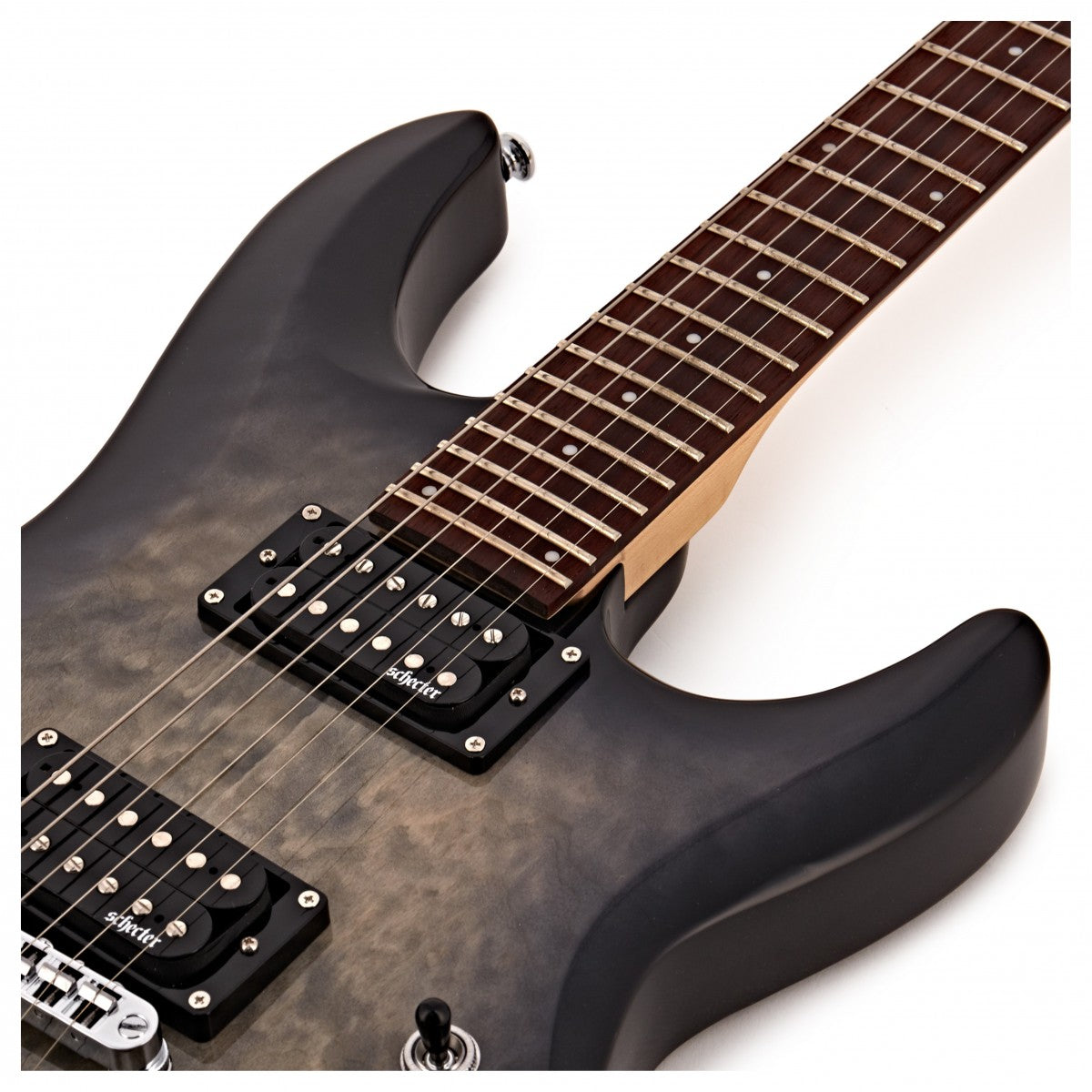 Schecter C-6 Plus CB Guitarra Eléctrica Charcoal Burst 11