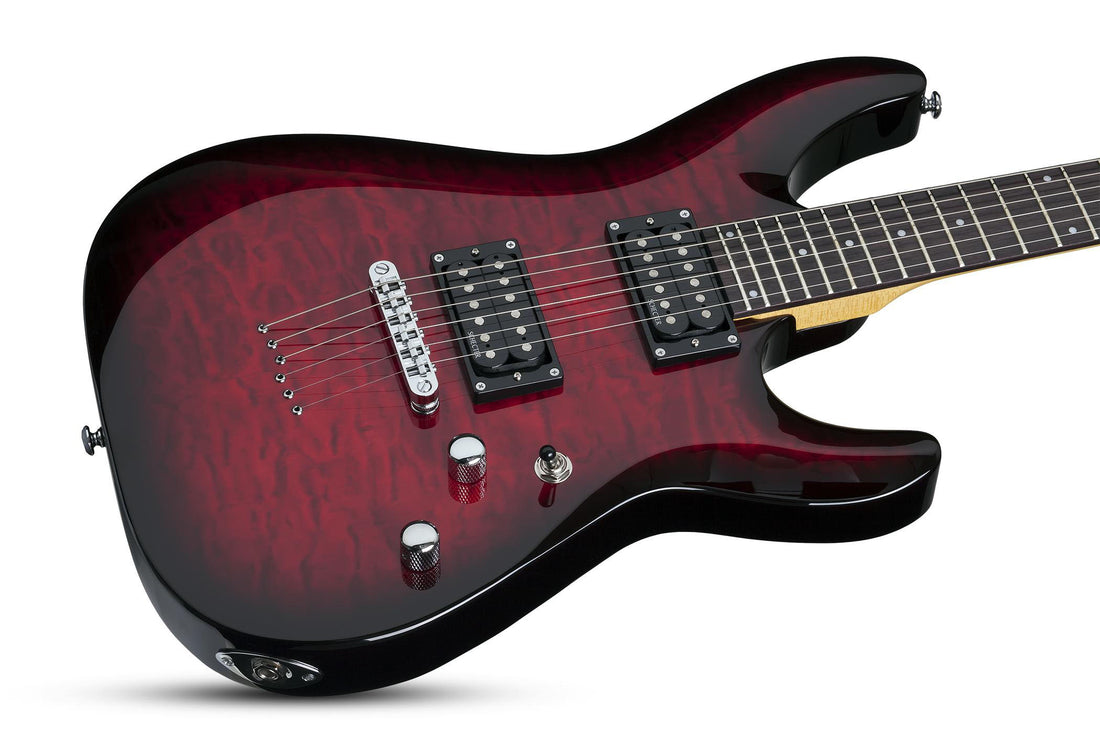 Schecter C-6 Plus STCB Guitarra Eléctrica See Thru Cherry Burst 2