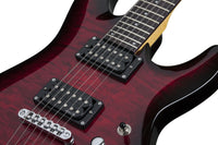 Schecter C-6 Plus STCB Guitarra Eléctrica See Thru Cherry Burst 4