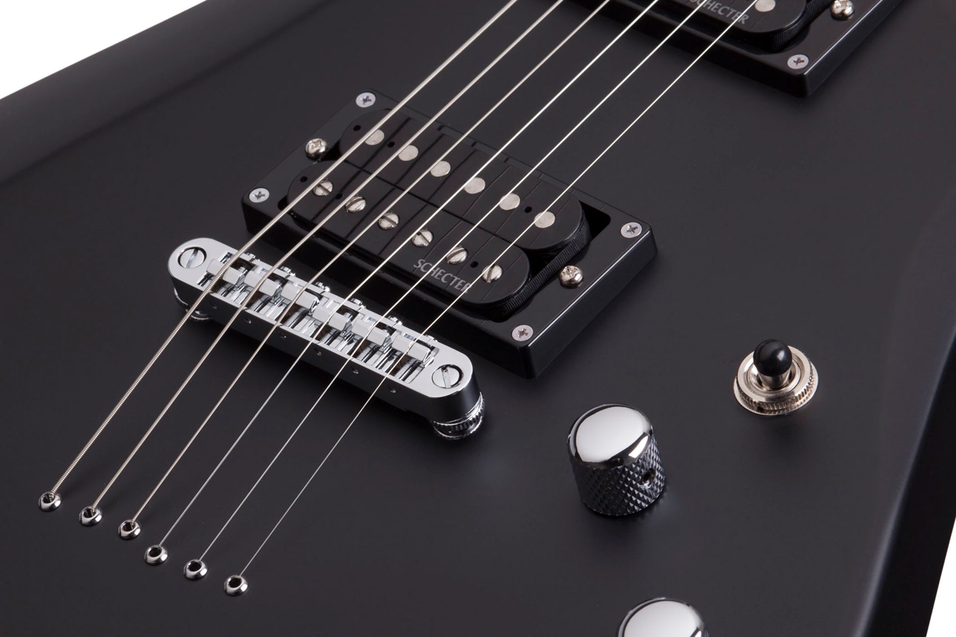 Schecter C-6 Deluxe SBK Guitarra Eléctrica Satin Black 4