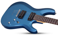 Schecter C-6 Deluxe SMLB Guitarra Eléctrica Satin Metallic Light Blue 3