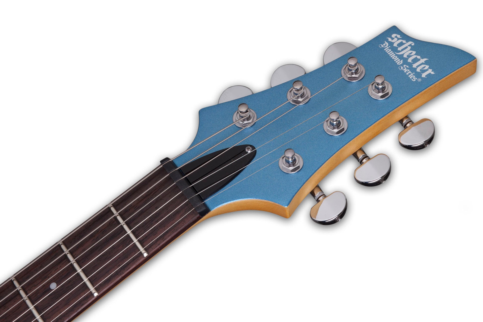 Schecter C-6 Deluxe SMLB Guitarra Eléctrica Satin Metallic Light Blue 9