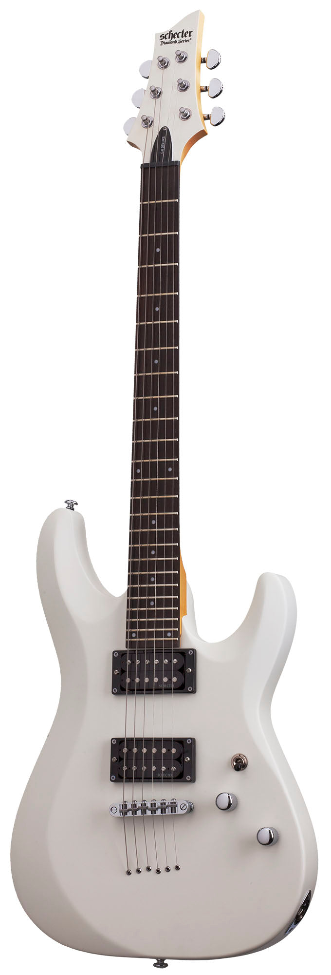 Schecter C-6 Deluxe SWH Guitarra Eléctrica Satin White