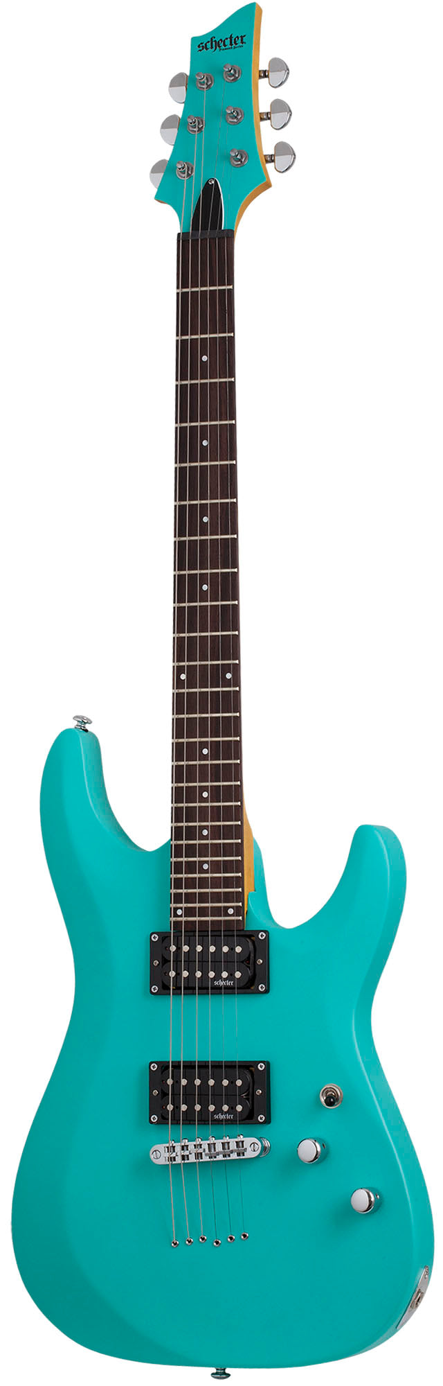 Schecter C-6 Deluxe SAQUA Guitarra Eléctrica Satin Aqua 1