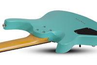 Schecter C-6 Deluxe SAQUA Guitarra Eléctrica Satin Aqua 4