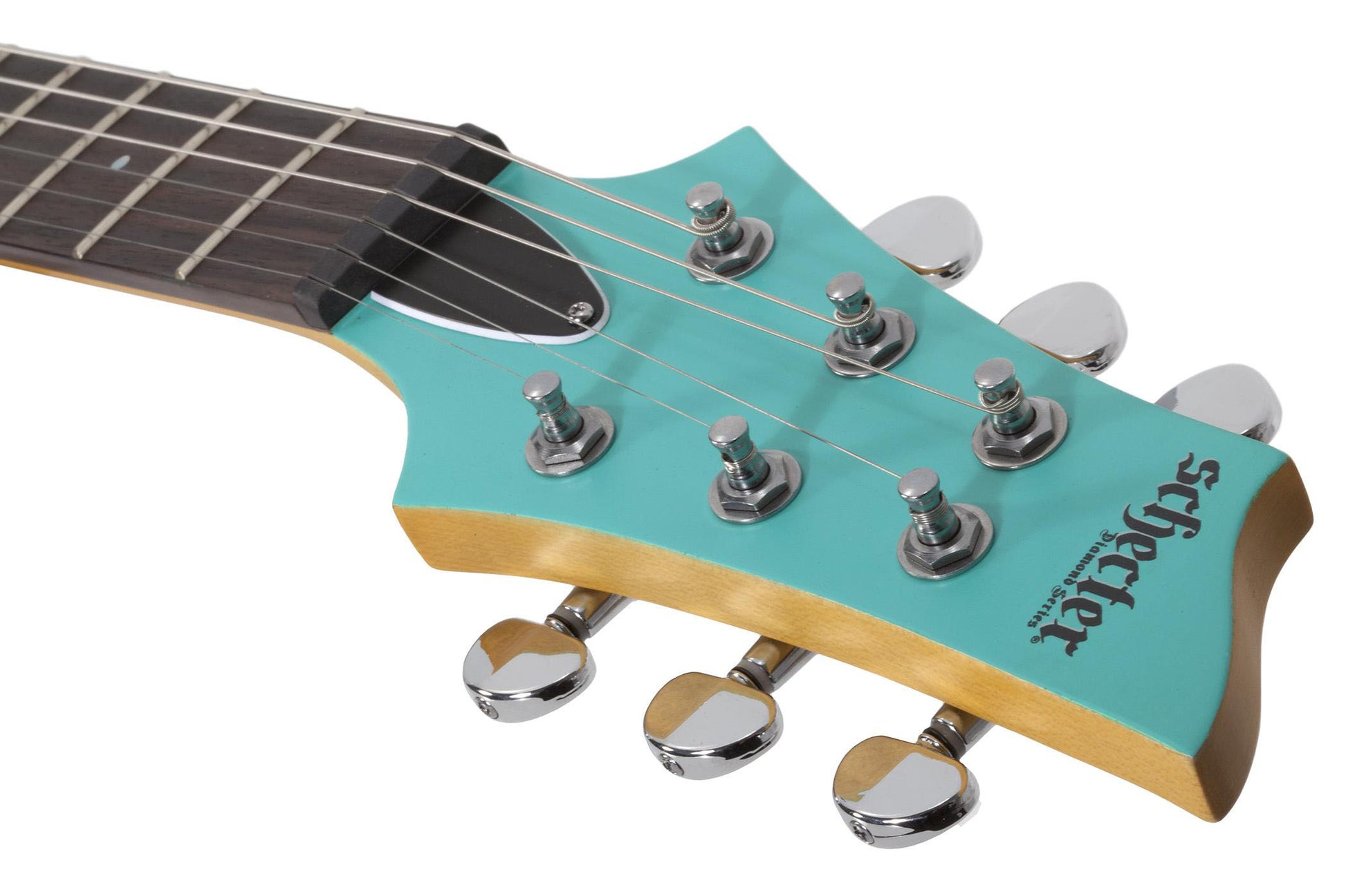 Schecter C-6 Deluxe SAQUA Guitarra Eléctrica Satin Aqua 10