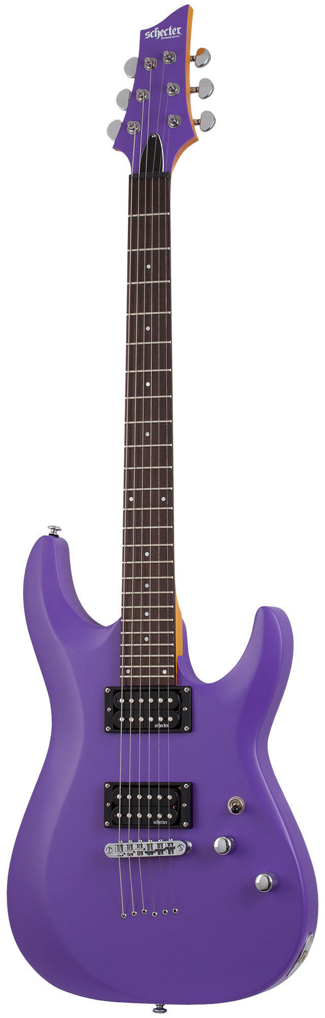 Schecter C-6 Deluxe SPL Guitarra Eléctrica Satin Purple 2