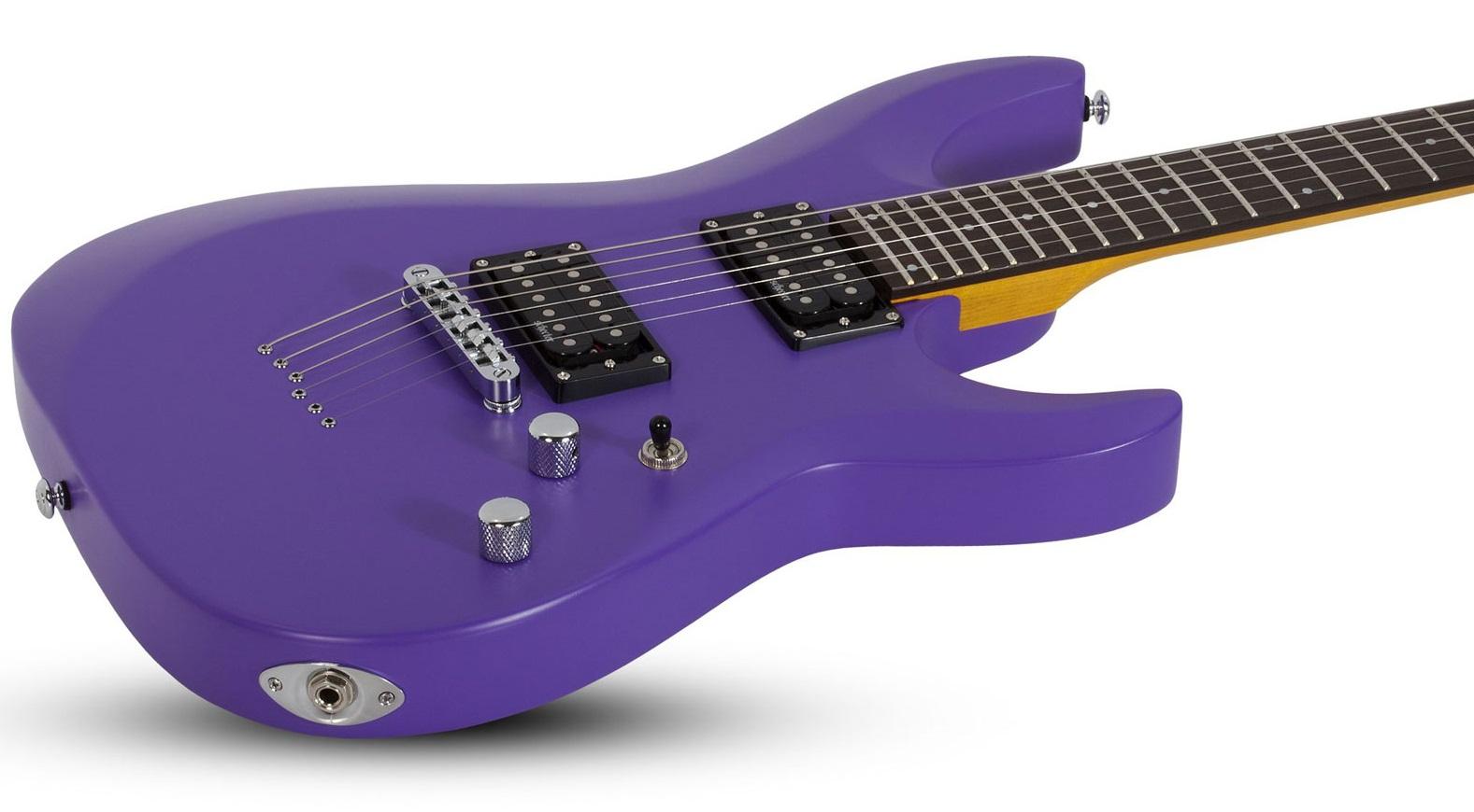 Schecter C-6 Deluxe SPL Guitarra Eléctrica Satin Purple 4