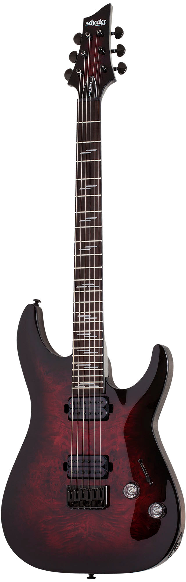 Schecter Omen Elite 6 BCHB Guitarra Eléctrica Black Cherry Burst 1