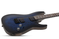 Schecter Omen Elite 6 STBB Guitarra Eléctrica See Thru Blue Burst 3