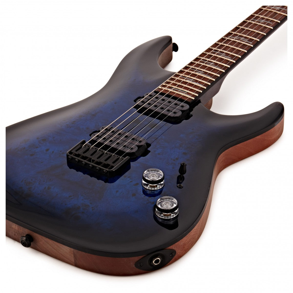 Schecter Omen Elite 6 STBB Guitarra Eléctrica See Thru Blue Burst 15