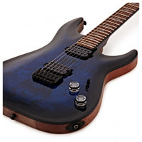 Schecter Omen Elite 6 STBB Guitarra Eléctrica See Thru Blue Burst 15