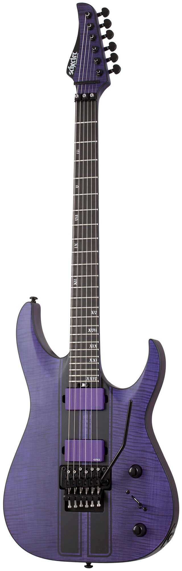 Schecter Banshee GT-FR TPUR Guitarra Eléctrica Satin Transparent Purple 1