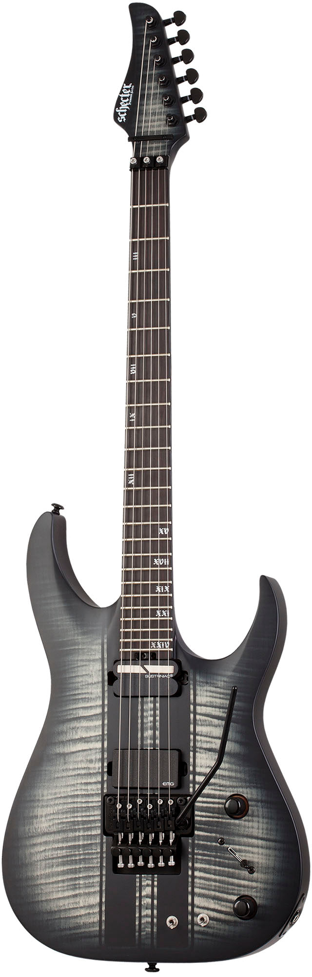 Schecter Banshee GT FR-S CB Guitarra Eléctrica Satin Charcoal Burst 1