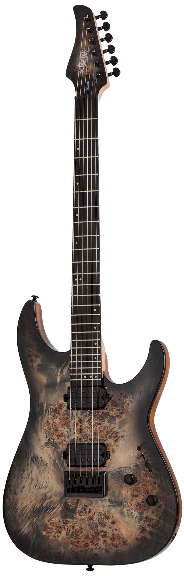 Schecter C-6 Pro CB Guitarra Eléctrica Charcoal Burst 1