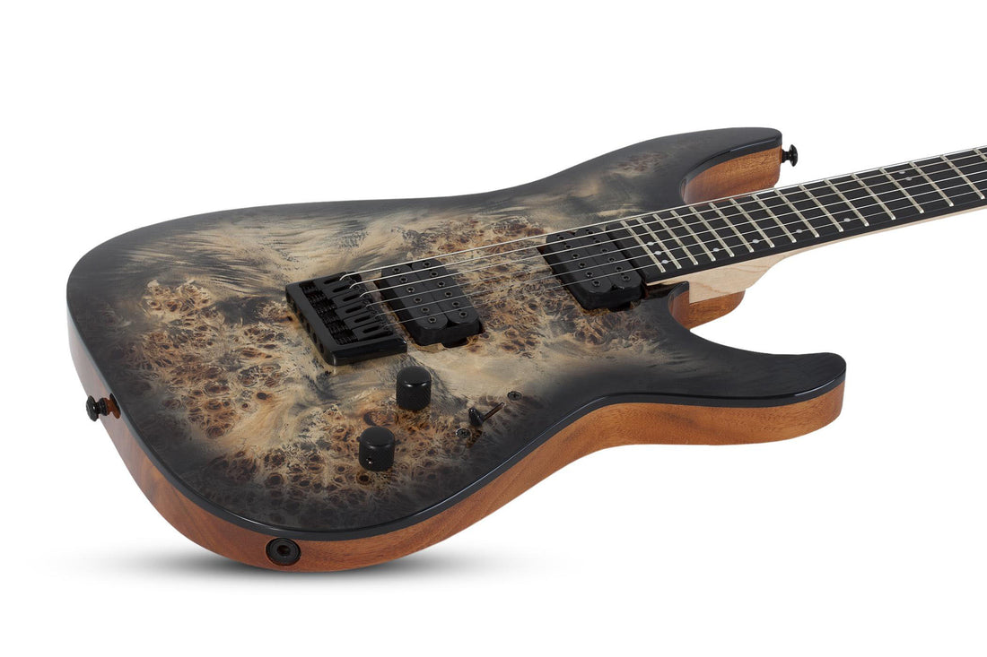 Schecter C-6 Pro CB Guitarra Eléctrica Charcoal Burst 2