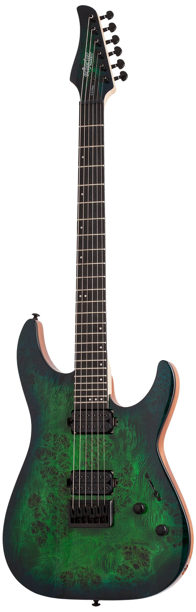 Schecter C-6 Pro AQB Guitarra Eléctrica Aqua Burst 1