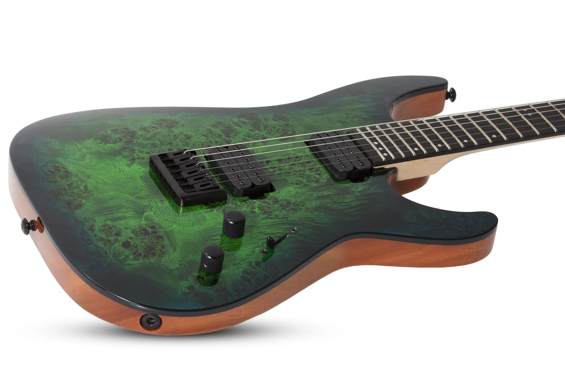 Schecter C-6 Pro AQB Guitarra Eléctrica Aqua Burst 3