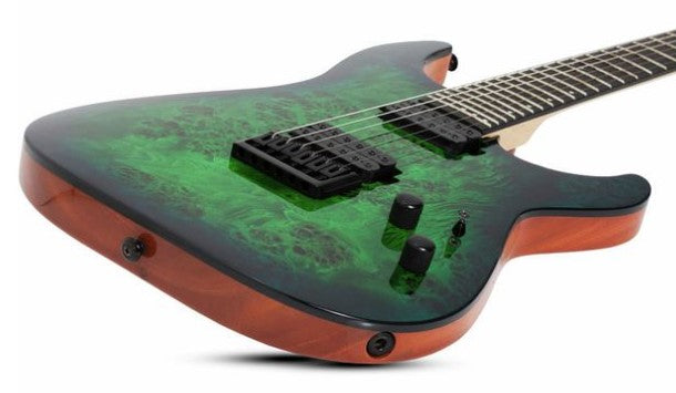 Schecter C-6 Pro AQB Guitarra Eléctrica Aqua Burst 4