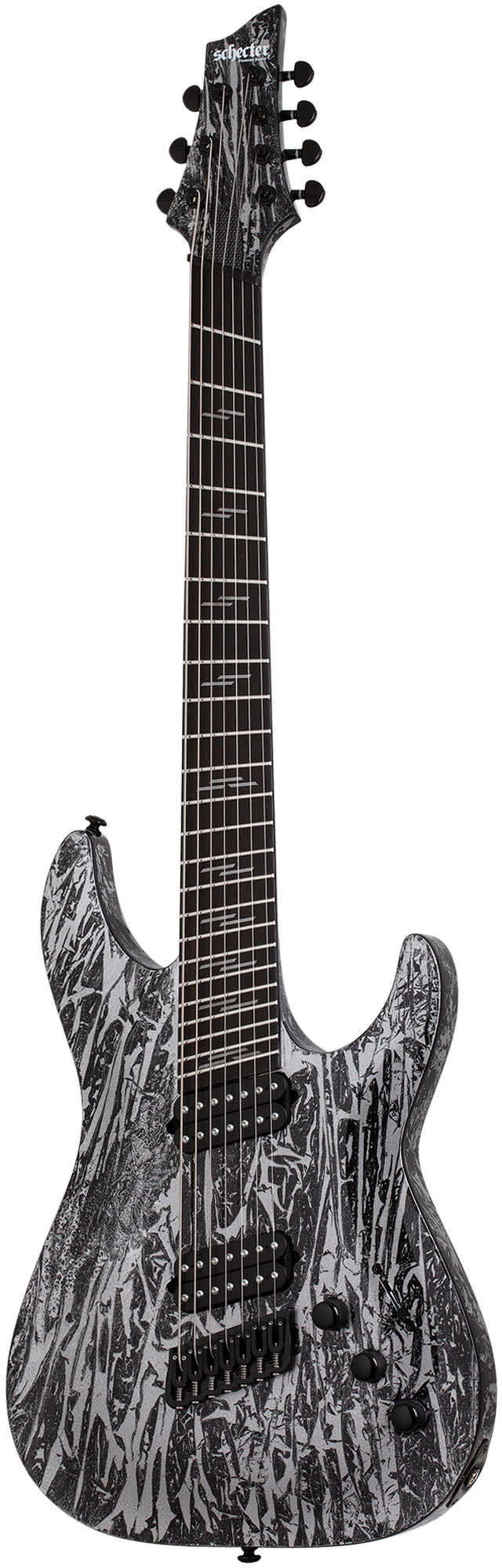 Schecter C-7 Multiscale Silver Mountain Guitarra Eléctrica 7 Cuerdas Silver Mountain 1