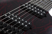 Schecter C-7 Multiscale Silver Mountain BM Guitarra Eléctrica 7 Cuerdas Blood Moon 4