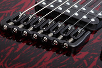 Schecter C-7 Multiscale Silver Mountain BM Guitarra Eléctrica 7 Cuerdas Blood Moon 5