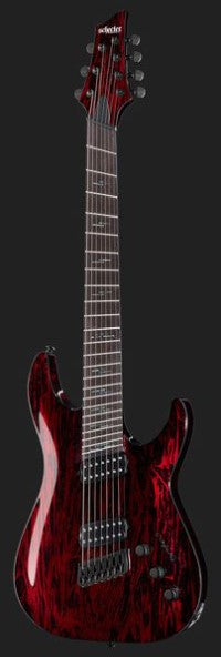 Schecter C-7 Multiscale Silver Mountain BM Guitarra Eléctrica 7 Cuerdas Blood Moon 13