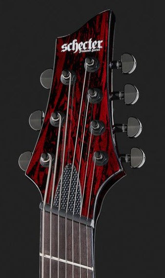 Schecter C-7 Multiscale Silver Mountain BM Guitarra Eléctrica 7 Cuerdas Blood Moon 17