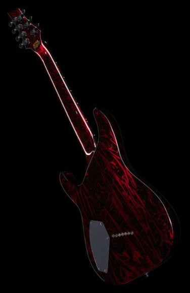 Schecter C-7 Multiscale Silver Mountain BM Guitarra Eléctrica 7 Cuerdas Blood Moon 24