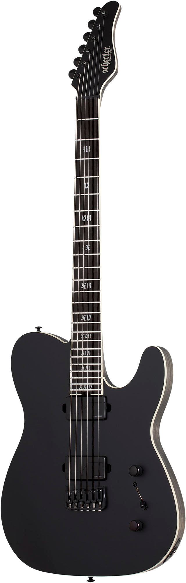 Schecter PT SLS Elite Evil Twin SBK Guitarra Eléctrica Satin Black 1