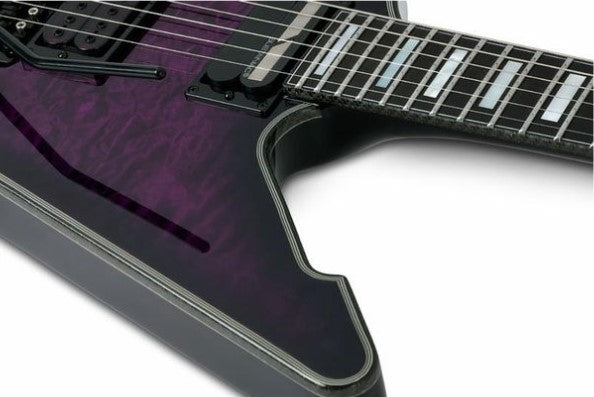 Schecter E-1 FR-S TPB Guitarra Eléctrica Transparent Purple Burst 6