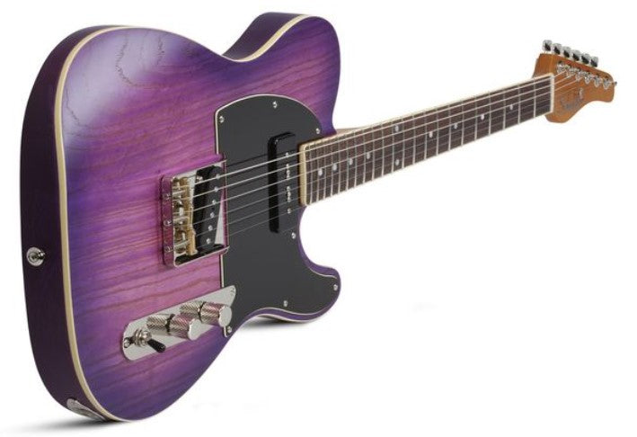 Schecter PT Special PBP Guitarra Eléctrica Purple Burst Pearl 3