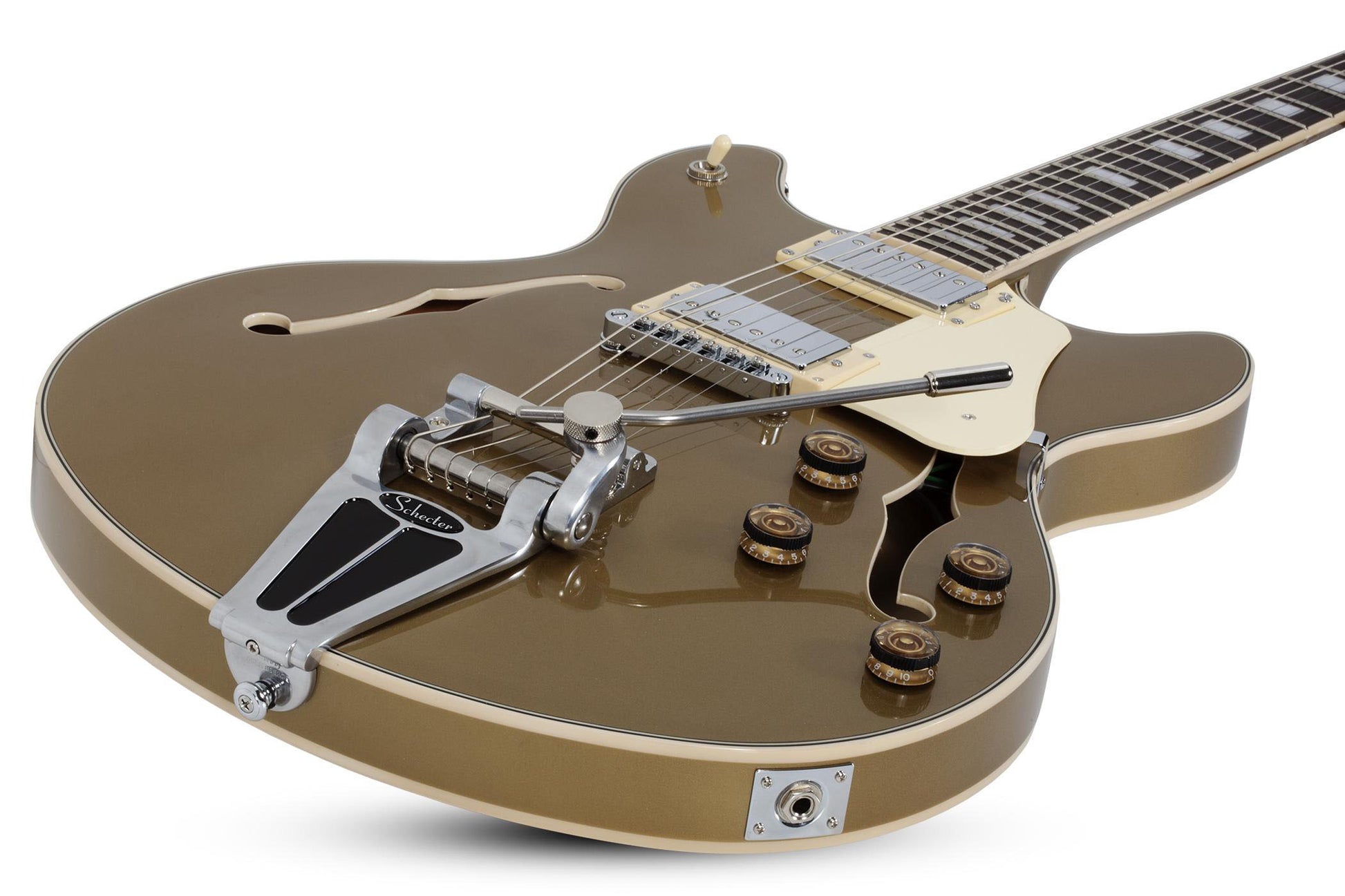 Schecter Corsair 2020 GT Guitarra Eléctrica Gold Top 3