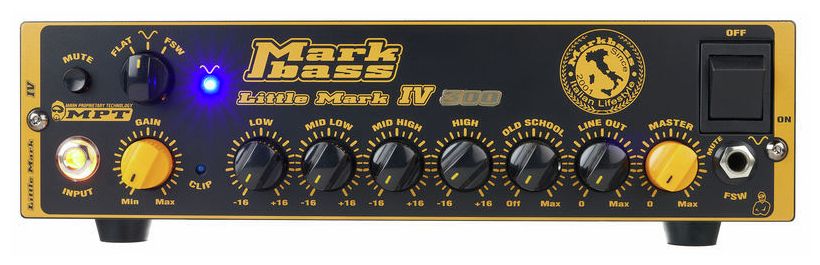 Markbass Little Mark IV 300 Amplificador Cabezal Bajo Eléctrico 1