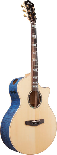 Ibanez AE390 NTA Guitarra Electroacústica Natural Aqua Blue 2