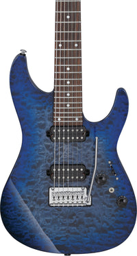 Ibanez AZ427P2QM TUB Premium Guitarra Eléctrica Twilight Blue Burst 4