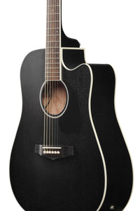 Ibanez PF16MWCE WK Guitarra Electroacústica Dreadnought Weathered Black 6