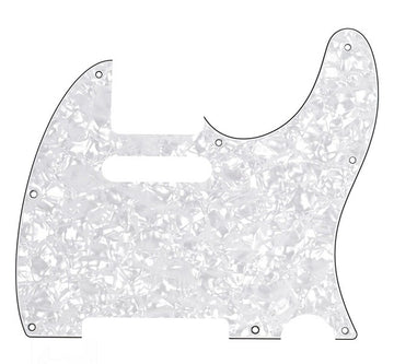 Fender 0992150000 Golpeador Standard Telecaster 8 Screw Holes White Pearl 4 Ply 1