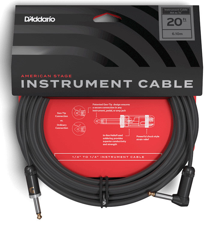 Daddario AMSGRA-20 American Stage Cable Instrumento 6 Metros 4