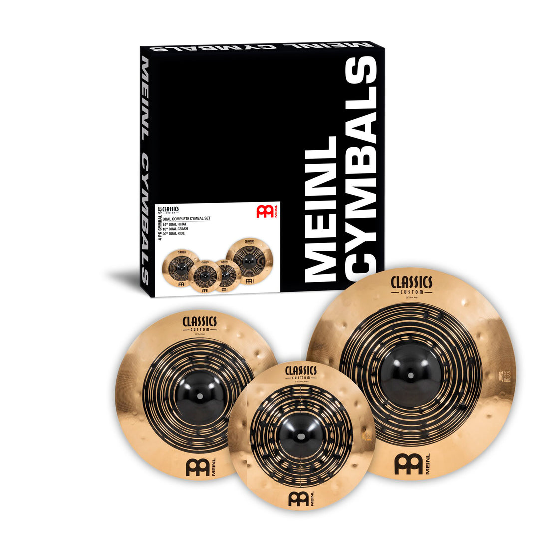 Meinl CCDU141620 Classics Custom Dual Complete Pack de Platos Batería 14/16/20 1