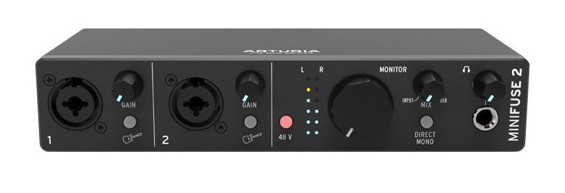 Arturia Minifuse 2 Black Interfaz de Audio Negra 1