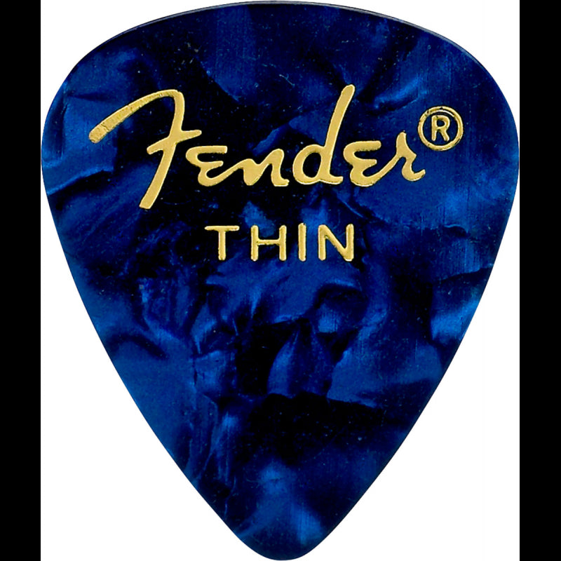 Fender 1980351702 351 Pack 12 Púas Blue Moto Thin 1