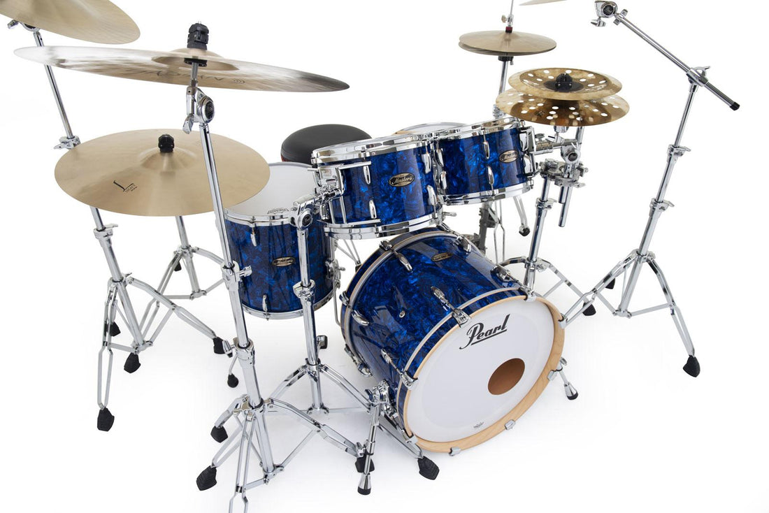 Pearl MMG904XP C418 Master Maple Gum Batería Acústica Blue Abalone 2