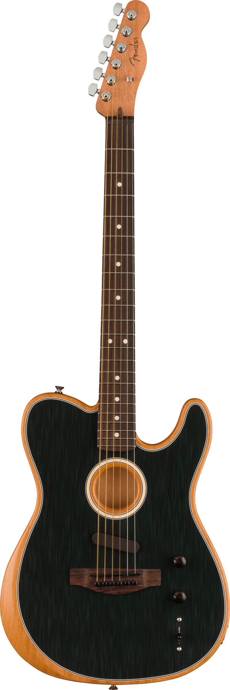 Fender Acoustasonic Player Telecaster RW Guitarra Electroacústica Brushed Black 1