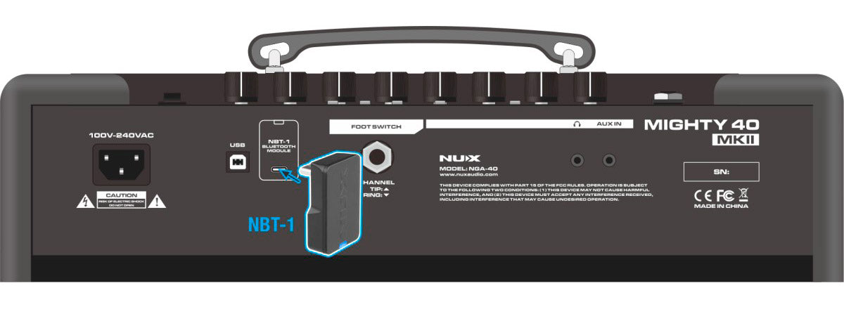 NUX Mighty 40 MKII Amplificador de Guitarra 4