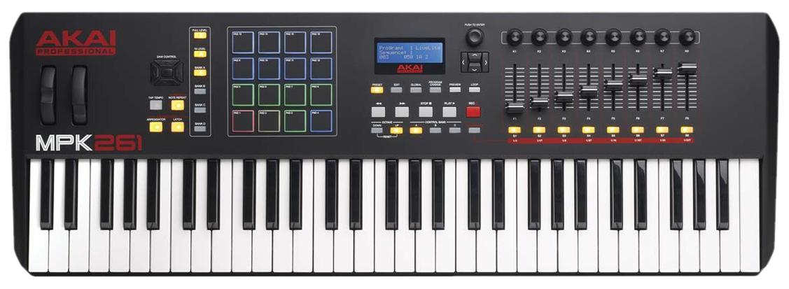 AKAI MPK261 Teclado Controlador USB Midi 61 Teclas 17