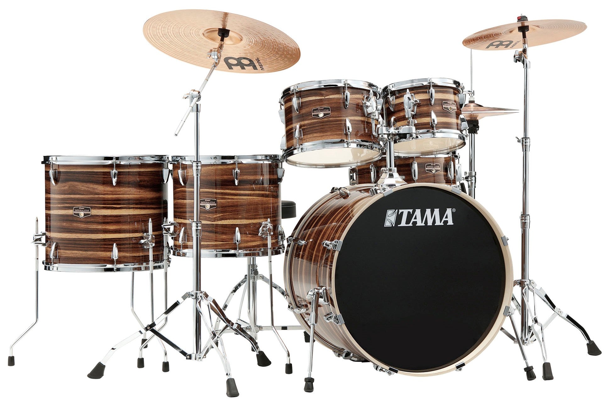 Tama IP62H6W CTW Imperialstar Batería Acústica con Herrajes y Platos Coffee Teak WRap 1