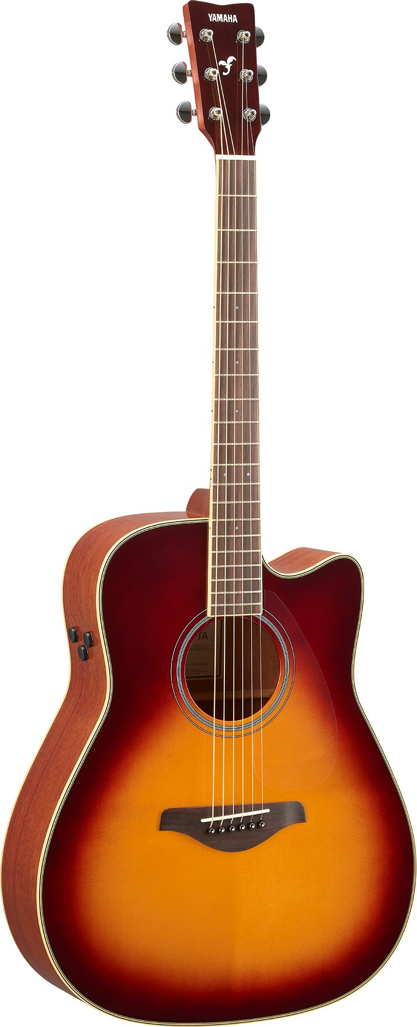 Yamaha FGCTA BS Transacoustic Guitarra Electroacústica Western Brown Sunburst 2